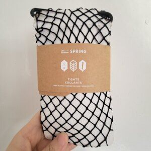 NEW Call It Spring Fishnet Tights Collants Black Size Small / Medium